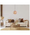 Paulela Pendant Glass, Steel Gold