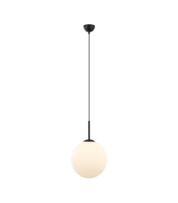 Lampada a sospensione Deore Vetro, Acciaio Bianco, Nero