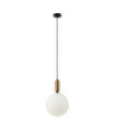 Suspension Aldeva Verre,Acier Antique Bronze