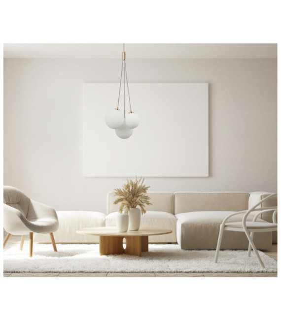 Perlos Pendant Steel, Aluminum Honey Brass