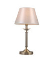 Lampe de table Solana Verre,Acier,Tissu Antique Bronze