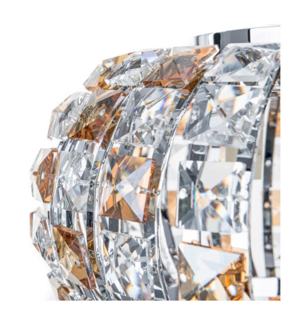 Plafonnier Monde Alliage métallique,verre Chrome
