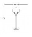 ASCOT Floor Light 2 lights - 4