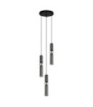 Isidora Pendant Steel, Aluminum Chrome, Black, Gray