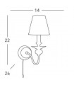 ASCOT Wall Light 1 light - 4