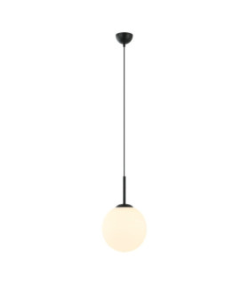 Deore Lámpara Colgante Cristal, Acero Blanco, Negro