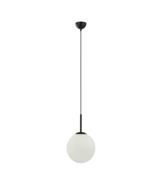 Lampada a sospensione Deore Vetro, Acciaio Bianco, Nero