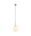 Deore Pendant Glass, White Steel, Antique Bronze