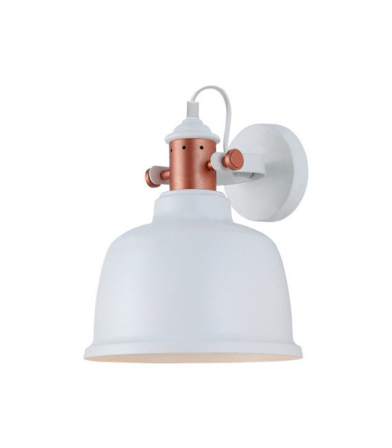 Industrielle Wandleuchte Steel White