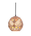 Paulela Pendant Glass, Steel Gold