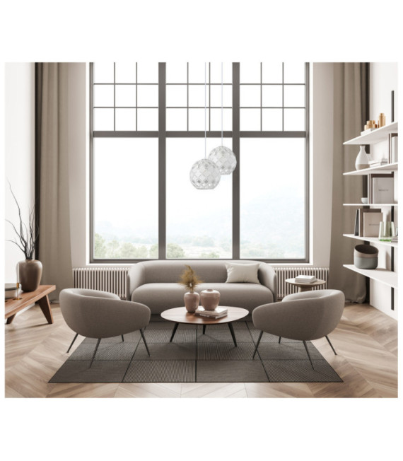Suspension Paulela Acier Blanc