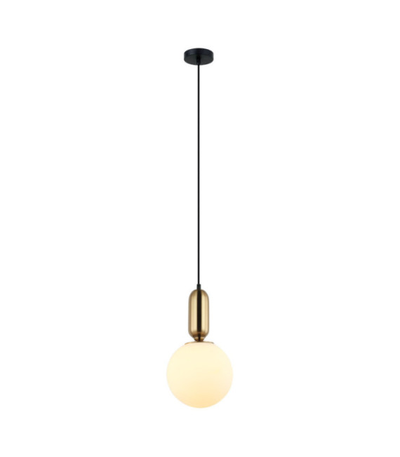 Lampada a sospensione Aldeva Vetro,Acciaio Bronzo Antico
