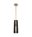 Kichler pendant light Black steel and natural brass