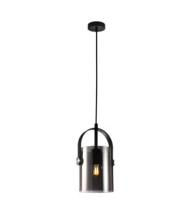 Nanesma Pendant Glass, Black Steel