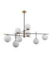 Stelia pendant light Glass, steel, aluminum Antique bronze, matt black