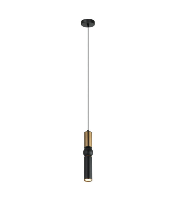 Suspension Isidora Acier,Aluminium Noir, Bronze Antique