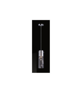 Cordell pendant light Glass, metal alloy Chrome