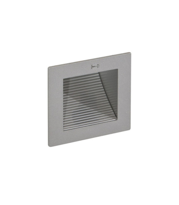 Moderna applique da parete per esterni in alluminio argento