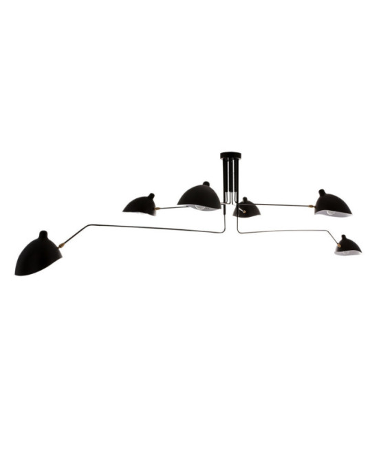 Davis Ceiling Light Black Steel