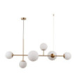 Suspension Vailante Verre,acier,aluminium Miel Laiton