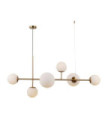 Suspension Vailante Verre,acier,aluminium Miel Laiton
