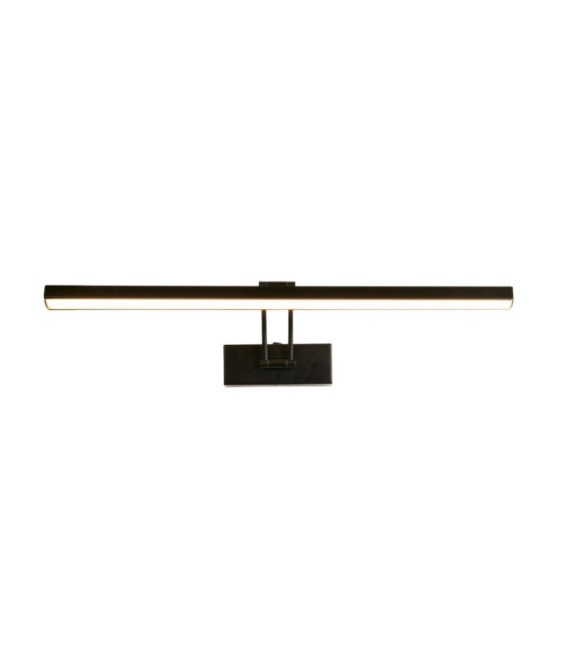 Lámpara para cuadros Rhodes Acero dulce, aluminio, acrílico Negro