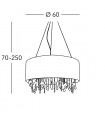 PARALUME Chandelier 6 lights - 2