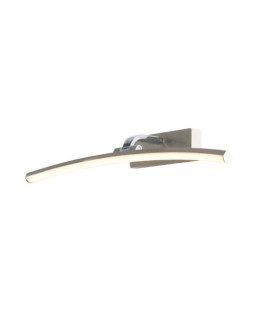 Lampada da quadro Santorini Acciaio dolce, Alluminio cromato, Argento