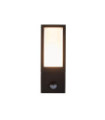 Avenue exterior wall light Aluminum, polycarbonate Black