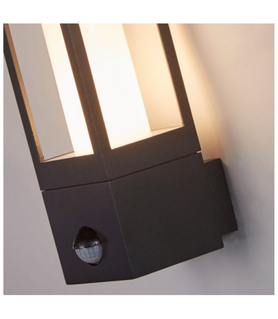 Avenue aplique exterior Aluminio, policarbonato Negro