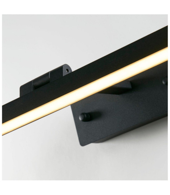 Corfu Bilderleuchte Baustahl, Aluminium Schwarz
