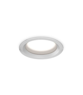Downlight empotrable Basic Plástico, Aluminio Blanco Mate