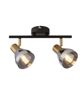 Westminster spotlight Mild steel Black, Satin brass, Smoked