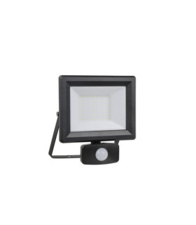 Outdoor Floor Lamp Flood Glass, Metal, Black Aluminum