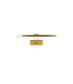Rhodes picture light Mild steel, aluminum, acrylic Satin brass