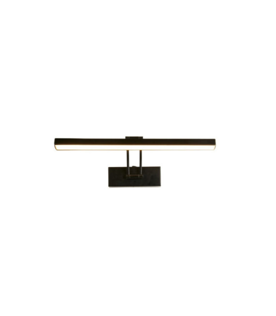 Lámpara para cuadros Rhodes Acero dulce, aluminio, acrílico Negro