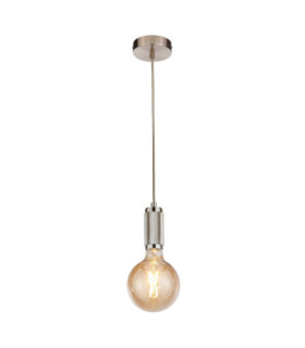 Pendant Lamp Pendant Mild Steel Satin Silver