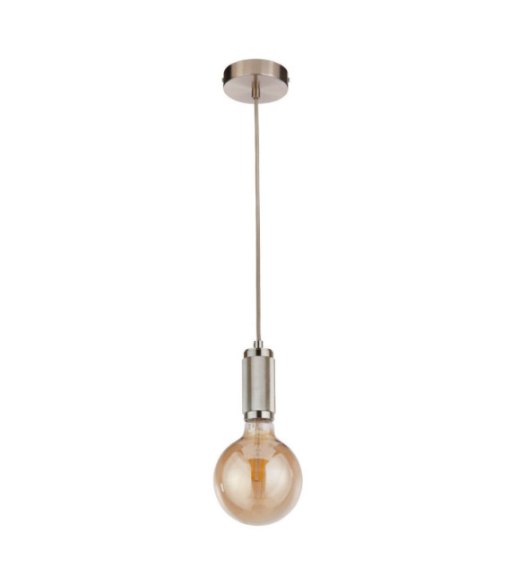 Pendant Lamp Pendant Mild Steel Satin Silver