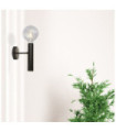 Applique murale Dulwich Acier doux Noir mat