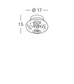 Spot design en cristal CARLA chrome 1 ampoule