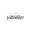 Applique murale design en cristal CARLA Or 24 Carats 2 ampoules