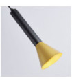 Signal pendant light Mild steel Gold, Black