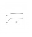 Applique murale ARCO blanc 1 ampoule