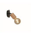 Spinny spotlight Mild steel Matt black, natural