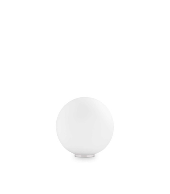 Lámpara de mesa de metal blanco Mapa