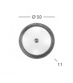 Plafonnier classique MILADY chrome 4 ampoules