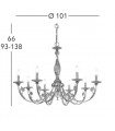 PISANI Chandelier 8 lights - 4
