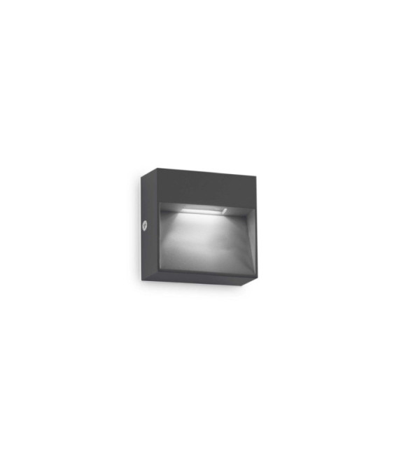 Außenwandleuchte Dedra Metal, Anthrazit-Aluminium