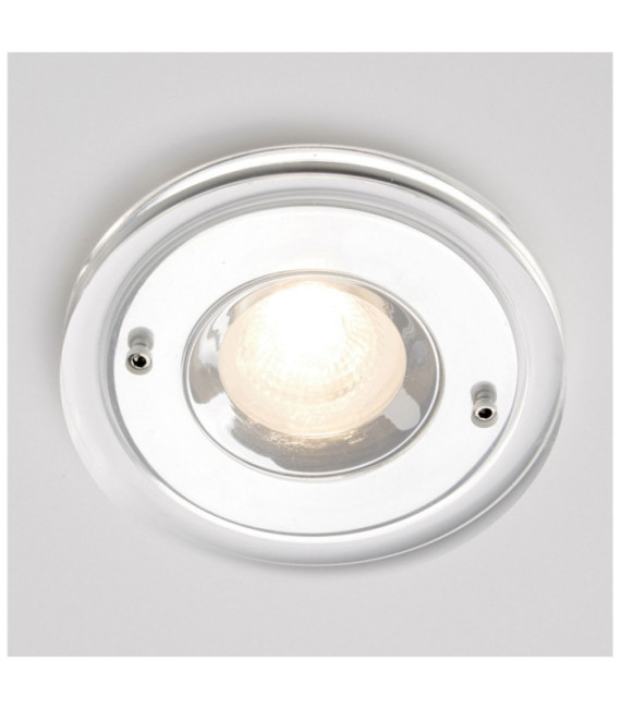 Bibury Bathroom Spotlight Clear Aluminum, chrome