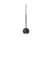 Archimede LED pendant light Metal, Black plastic